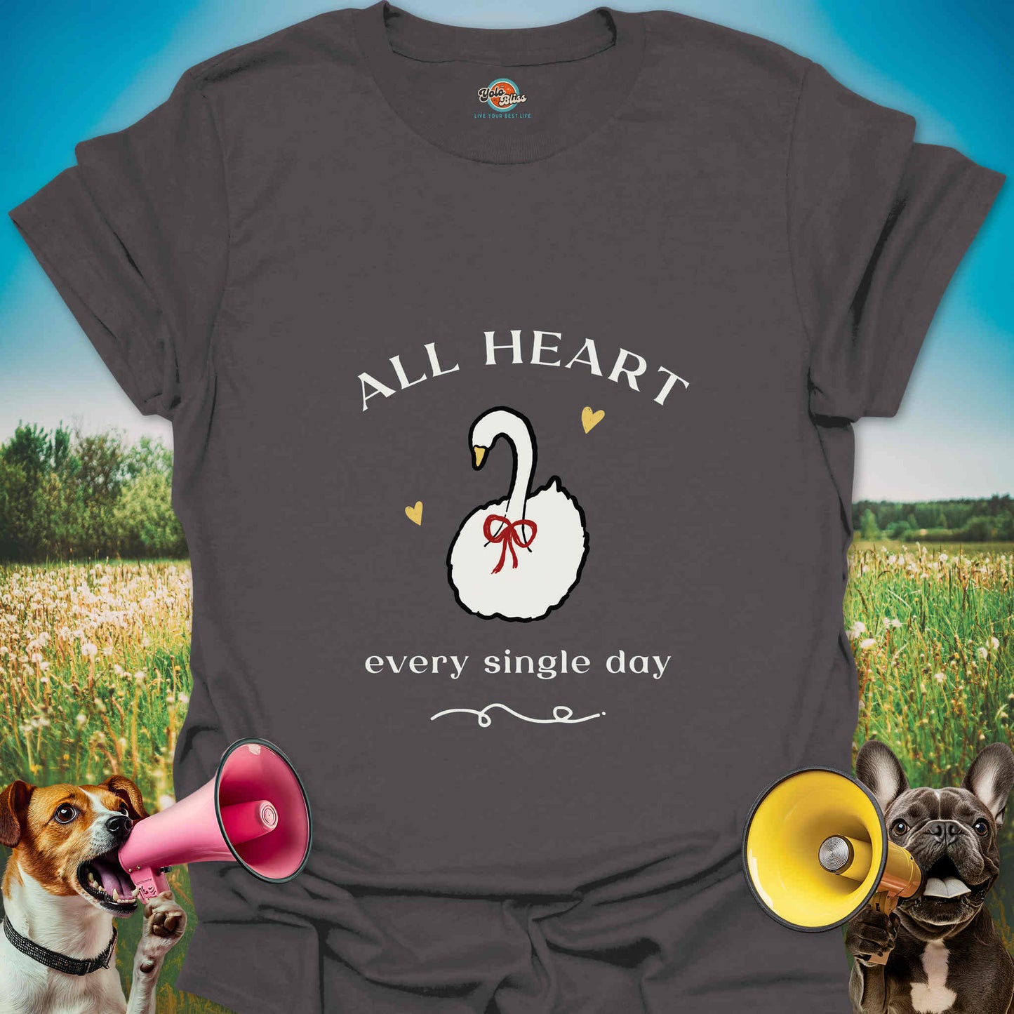 All Heart Every Single Day - Swan Lover Tee