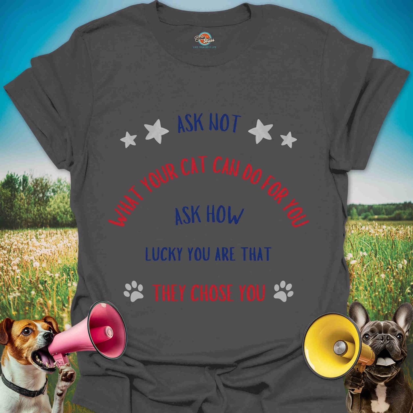 Ask Not - Patriotic Cat Quote Tee #2