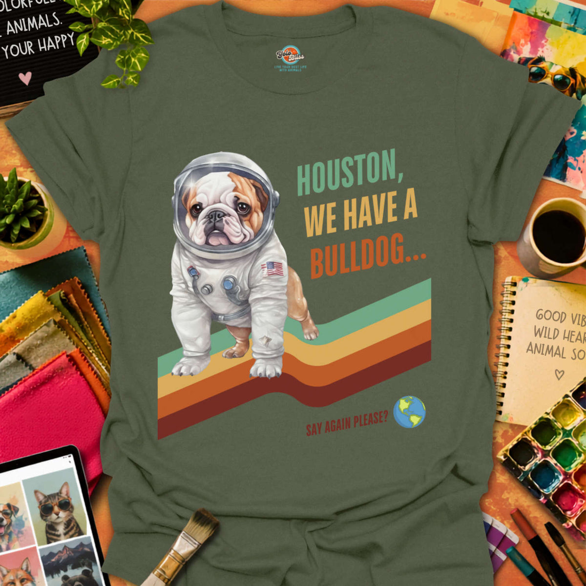 Houston, Bulldog! T-shirt