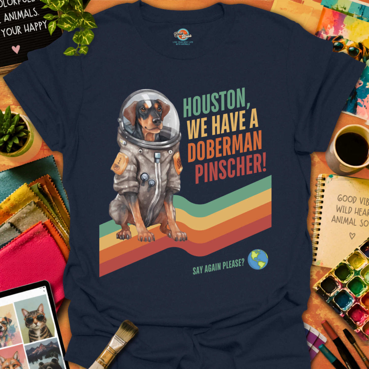 Houston, Doberman! T-shirt