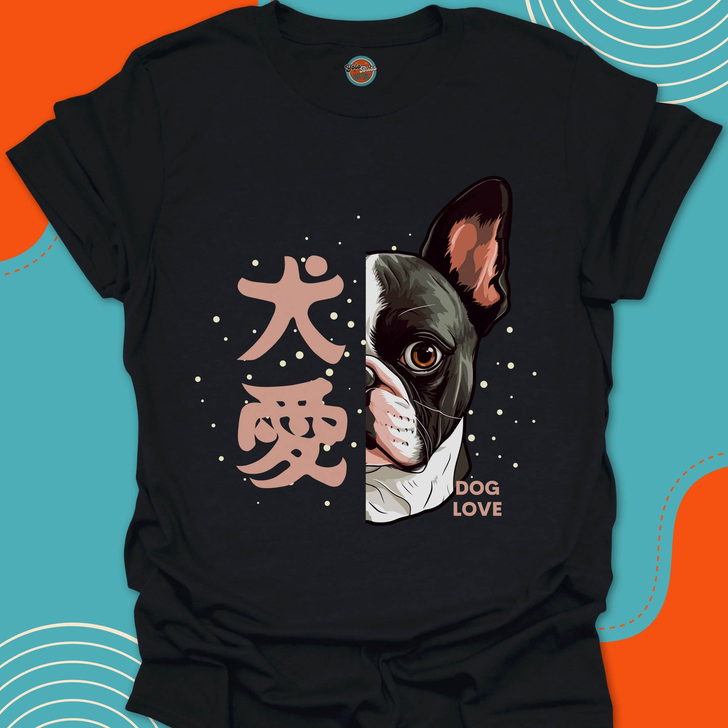 KANJI BOSTON TERRIER LOVE - Tee