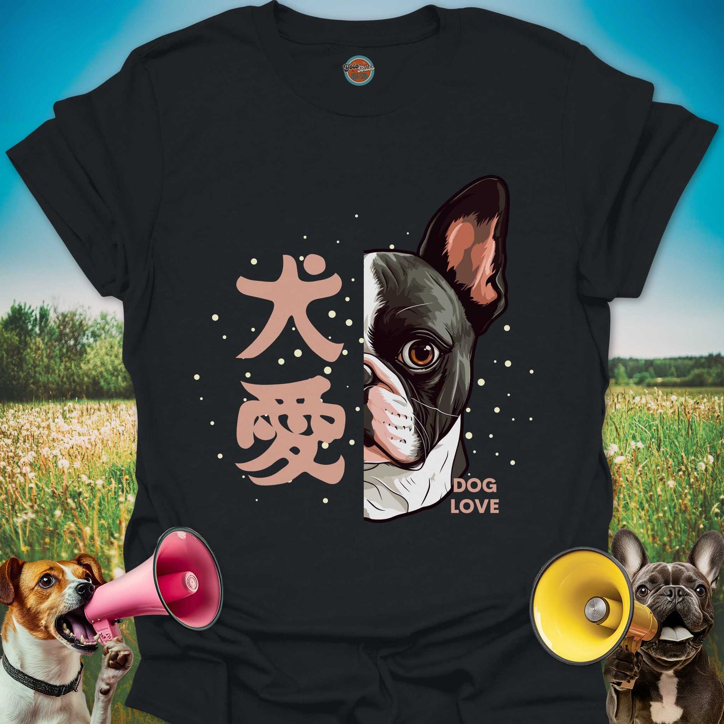 Kanji Boston Terrier Love - Tee