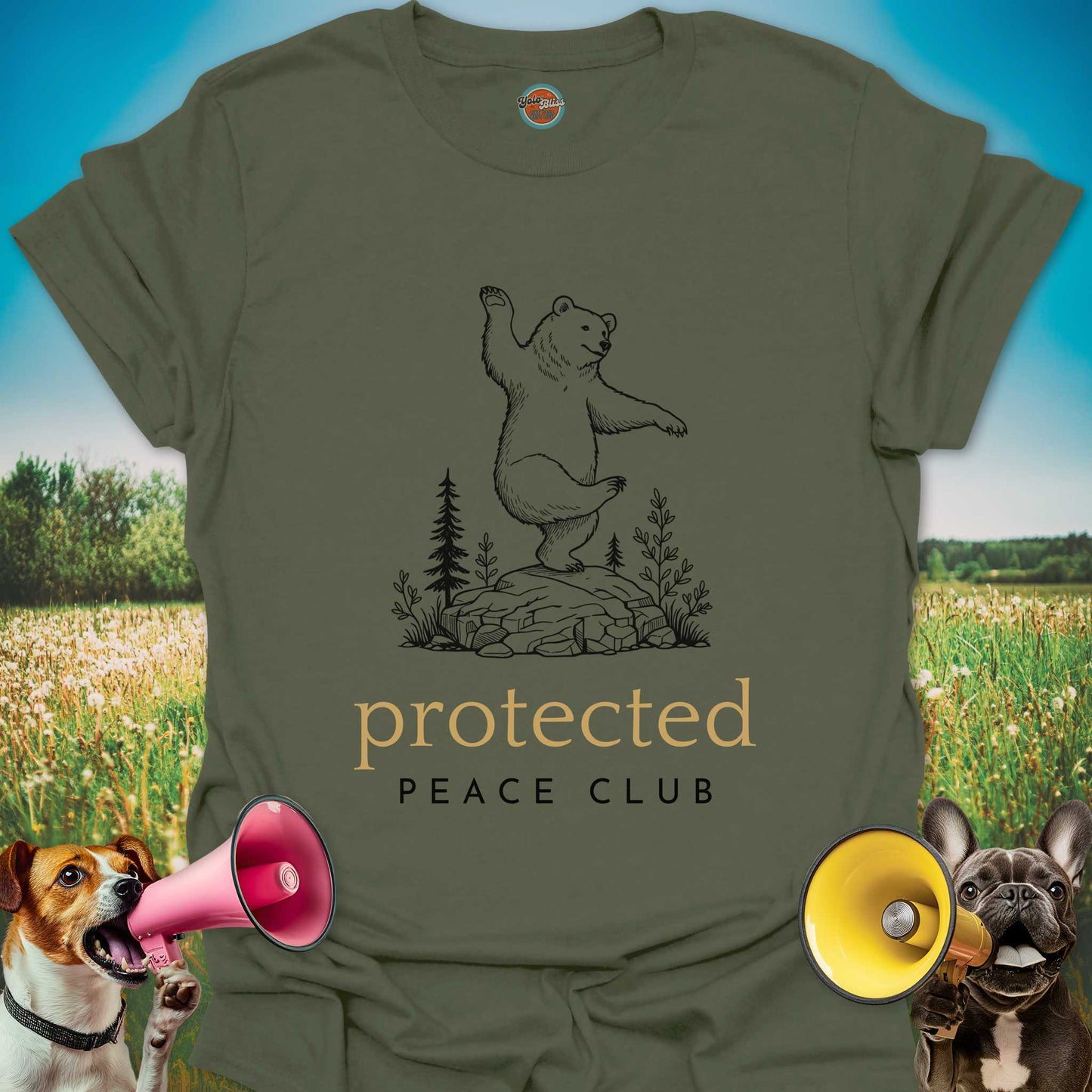 PROTECTED PEACE CLUB BEAR - Tee #2