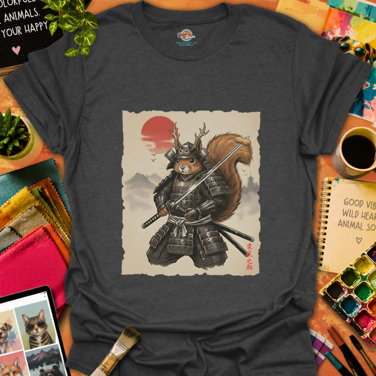 Samurai Squirrel T-shirt
