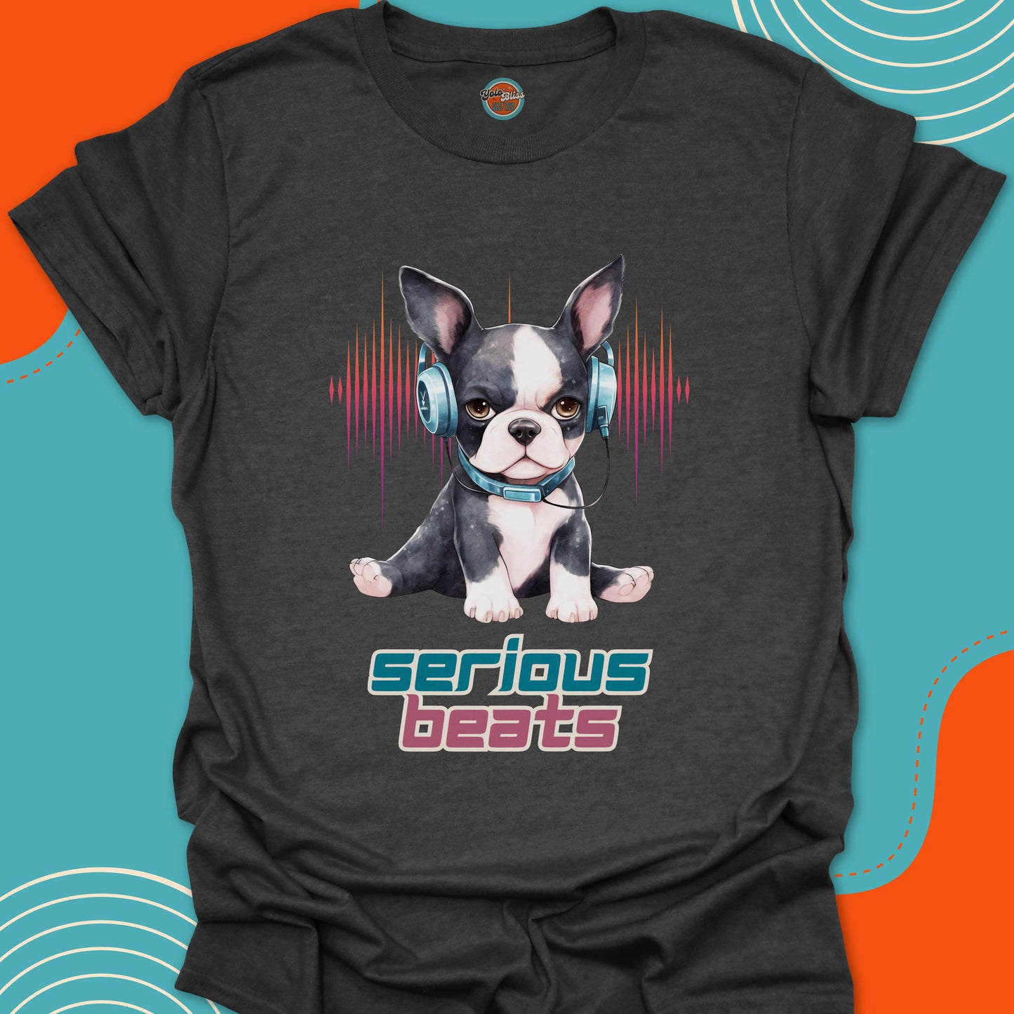 SERIOUS BEATS BOSTON TERRIER - Tee