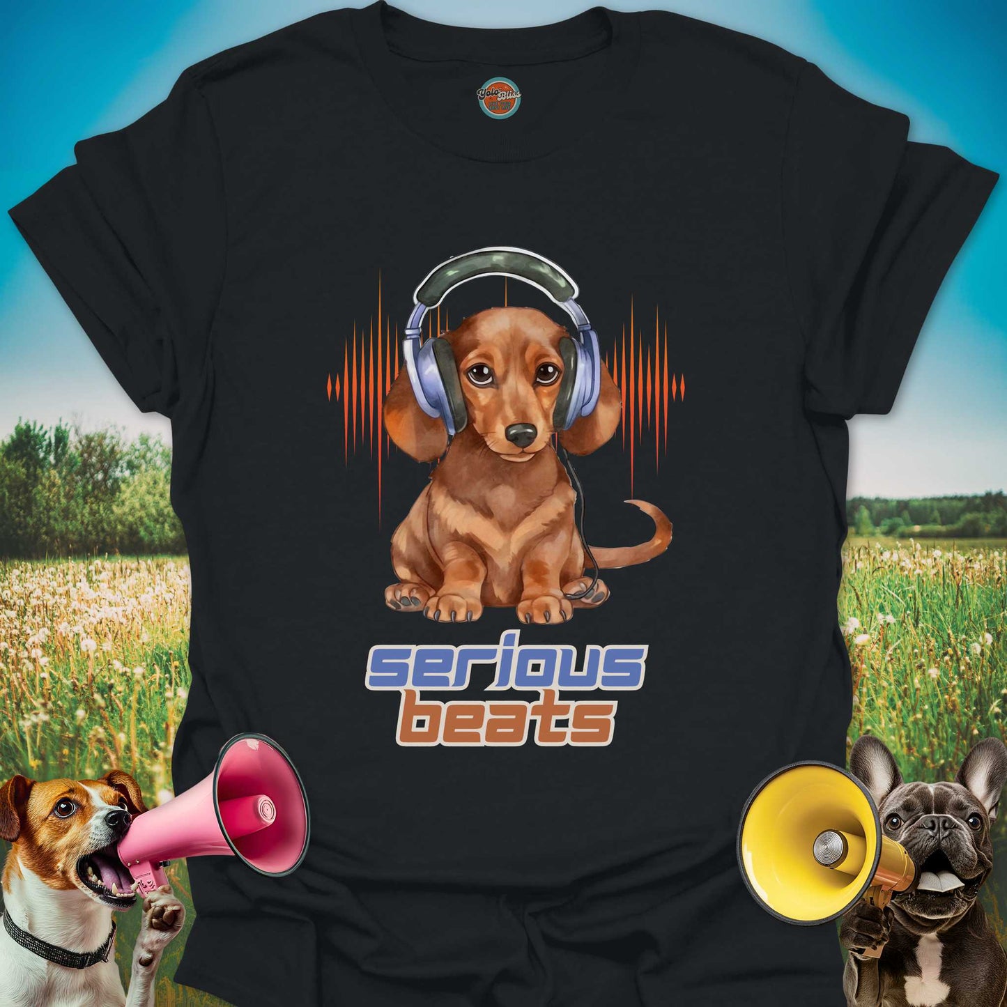 Serious Beats Dachshund - Tee #1