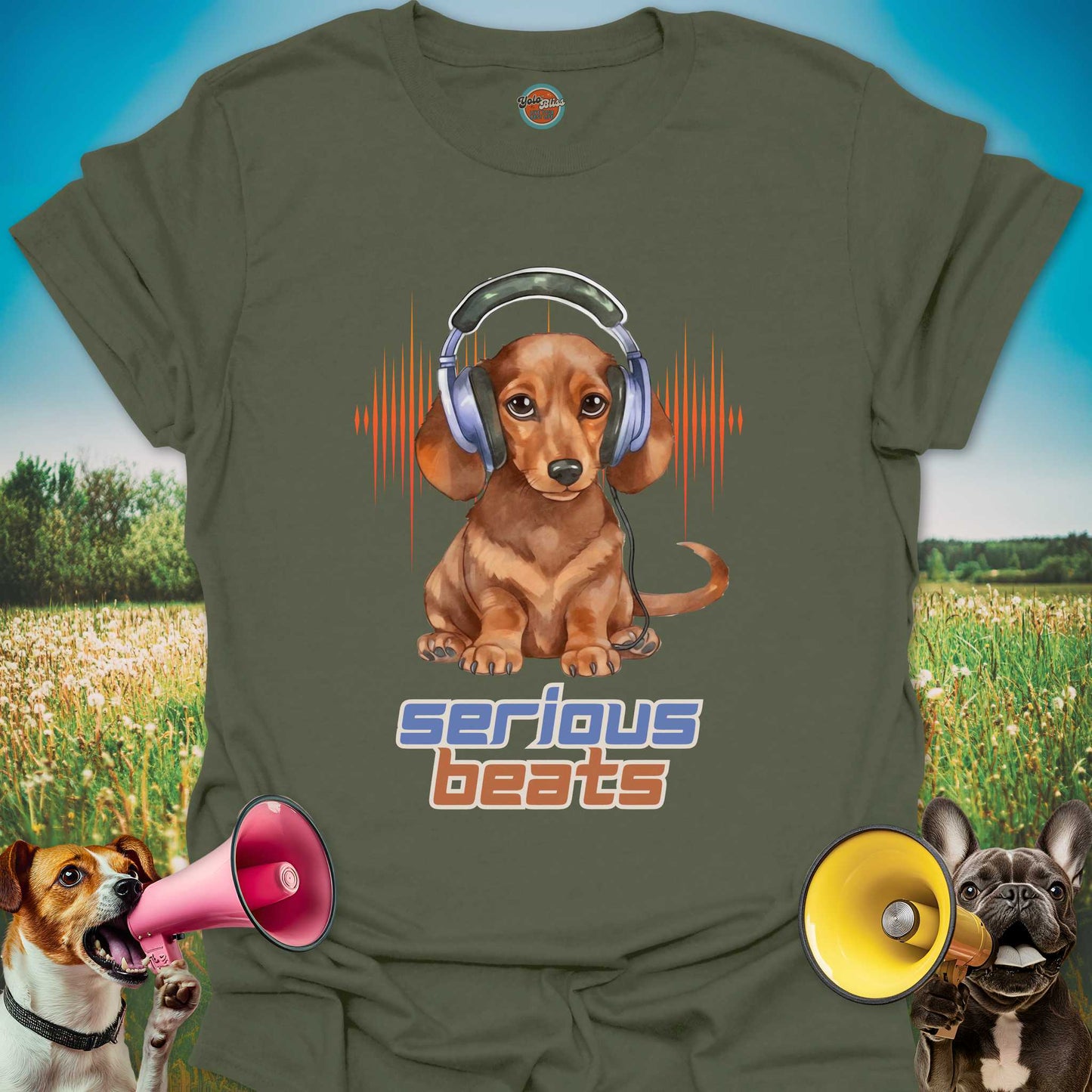 Serious Beats Dachshund - Tee #1