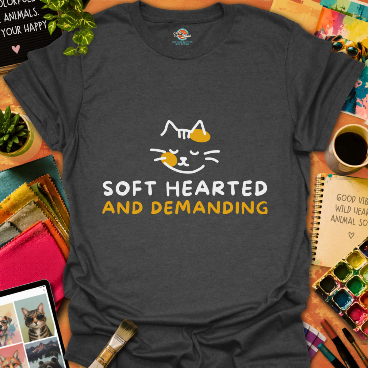 Soft Hearted Cat T-shirt