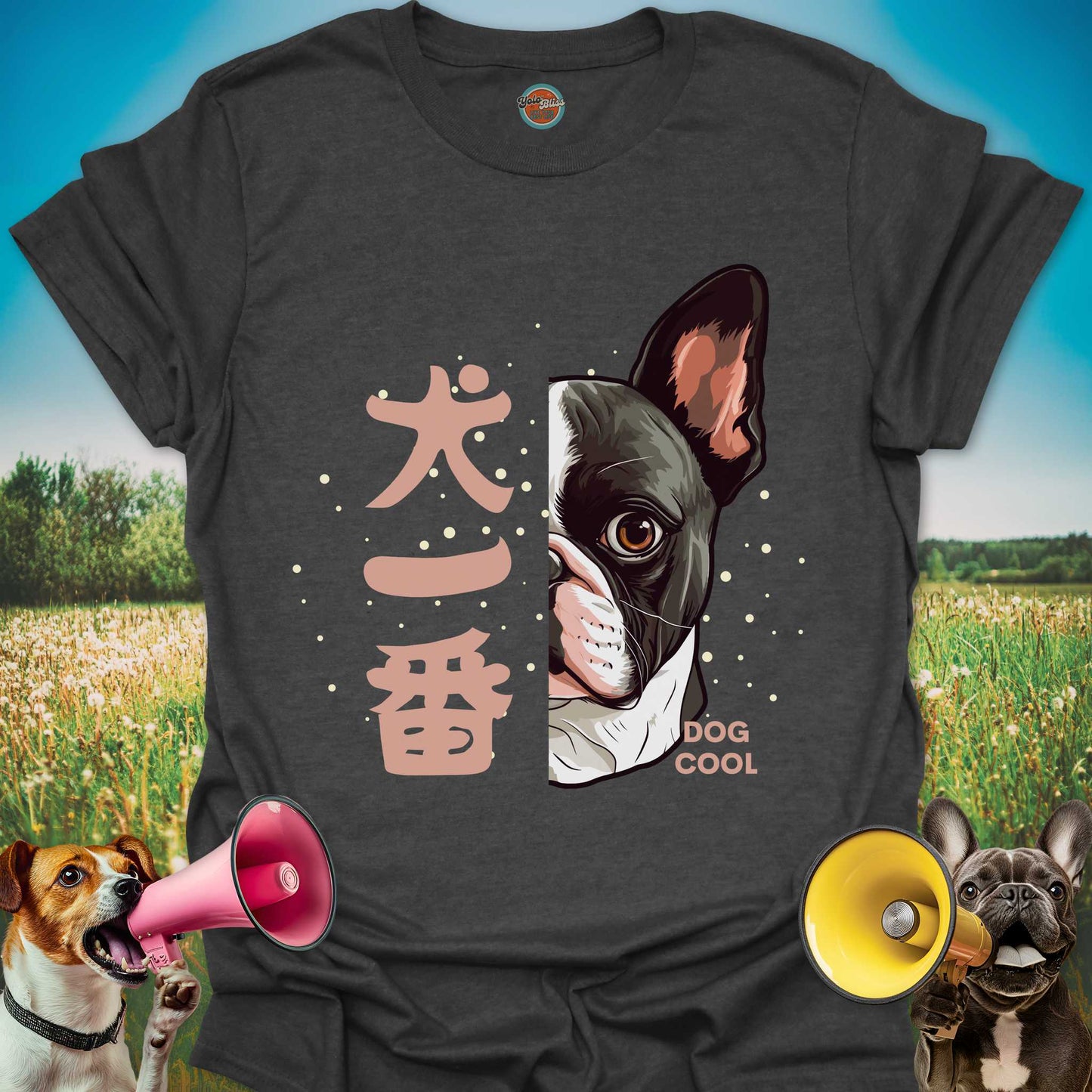 Kanji Boston Terrier Cool - Tee