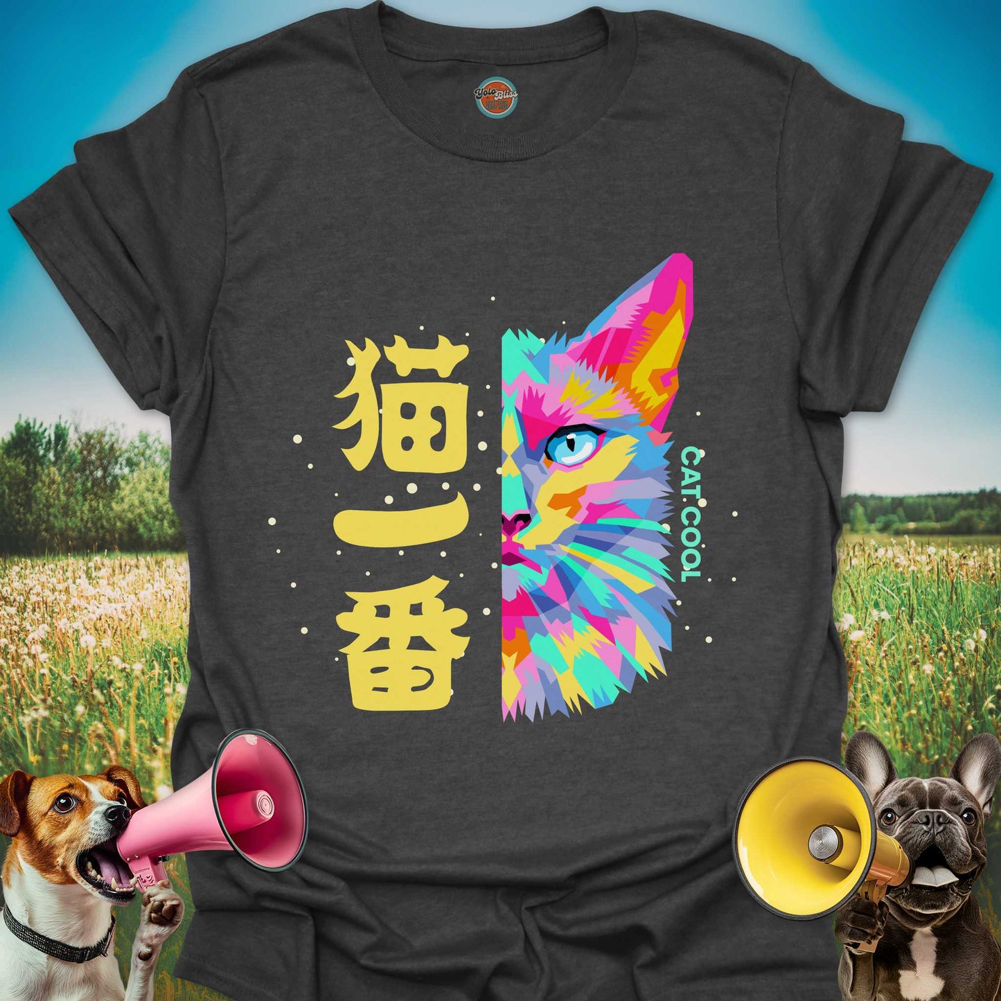 Kanji Cat Cool - Tee #2