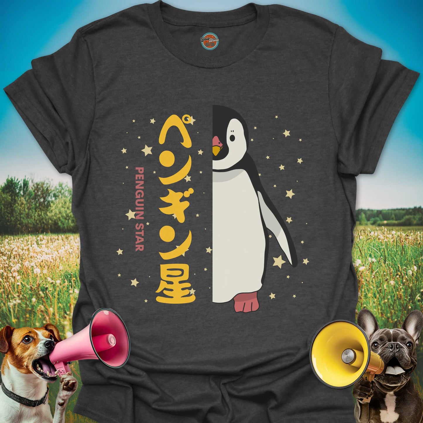 Kanji Penguin Star - Tee