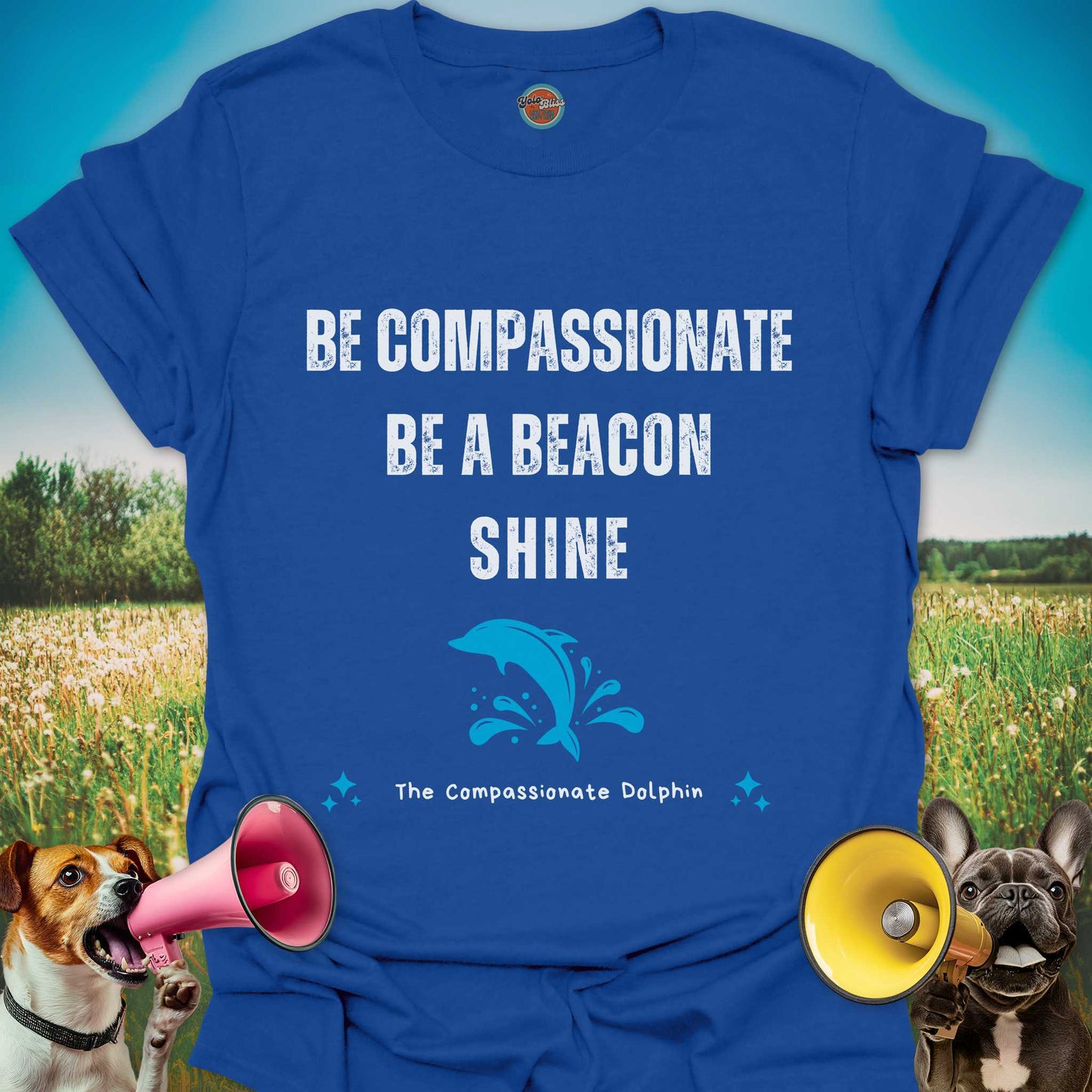 Compassionate Dolphin (Rustic) - Tee #2