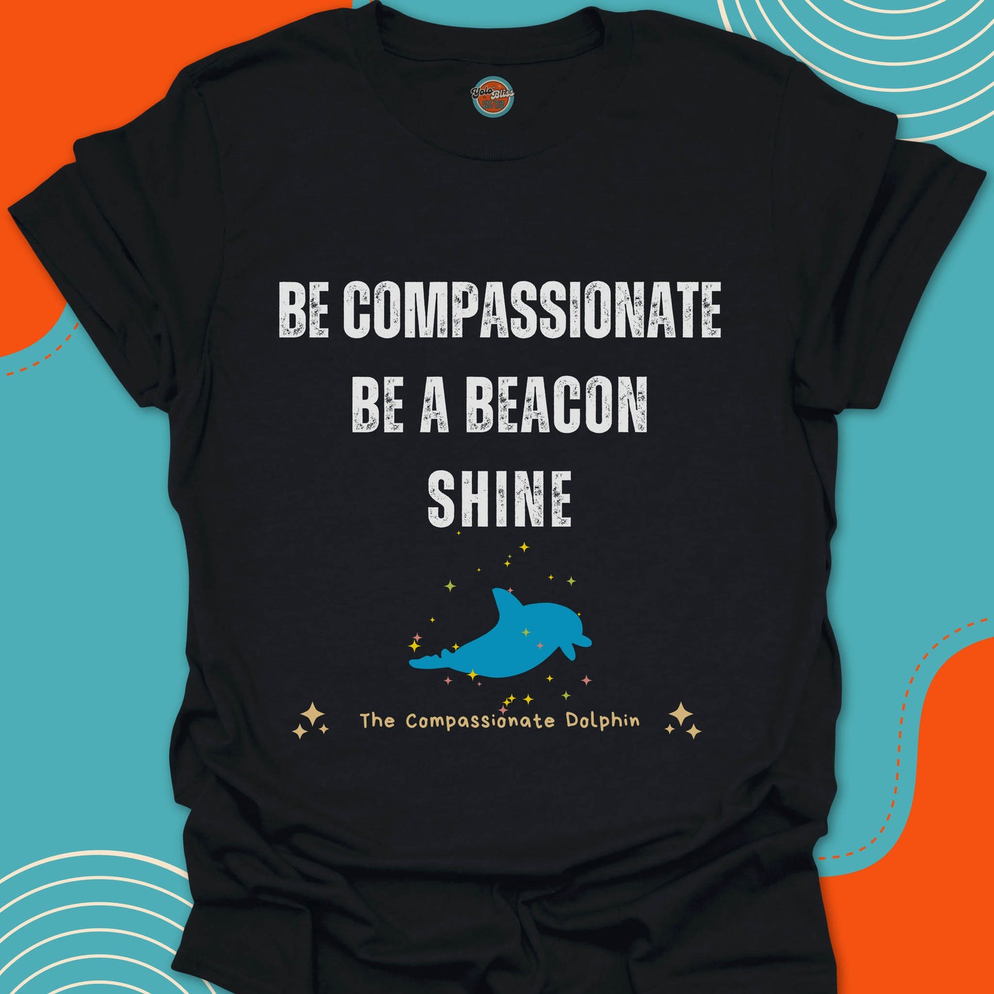 COMPASSIONATE DOLPHIN (Rustic) - Tee #4
