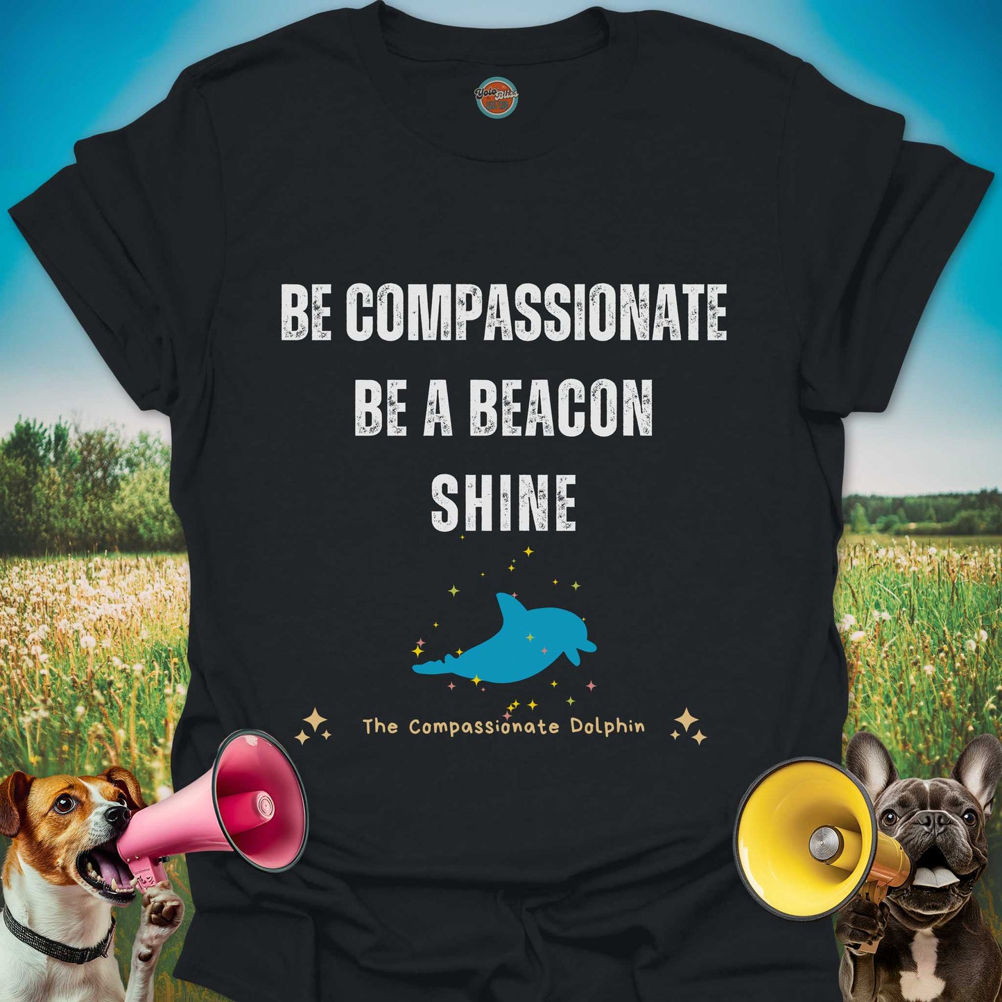 Compassionate Dolphin (Rustic) - Tee #4
