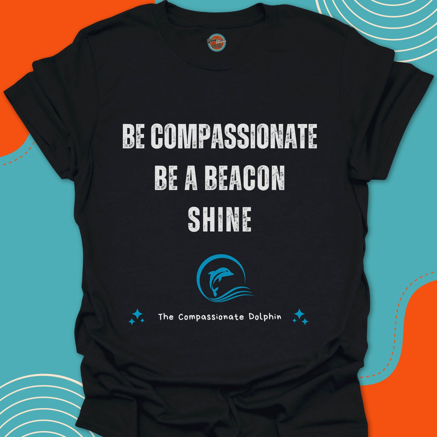 COMPASSIONATE DOLPHIN (Rustic) - Tee #5