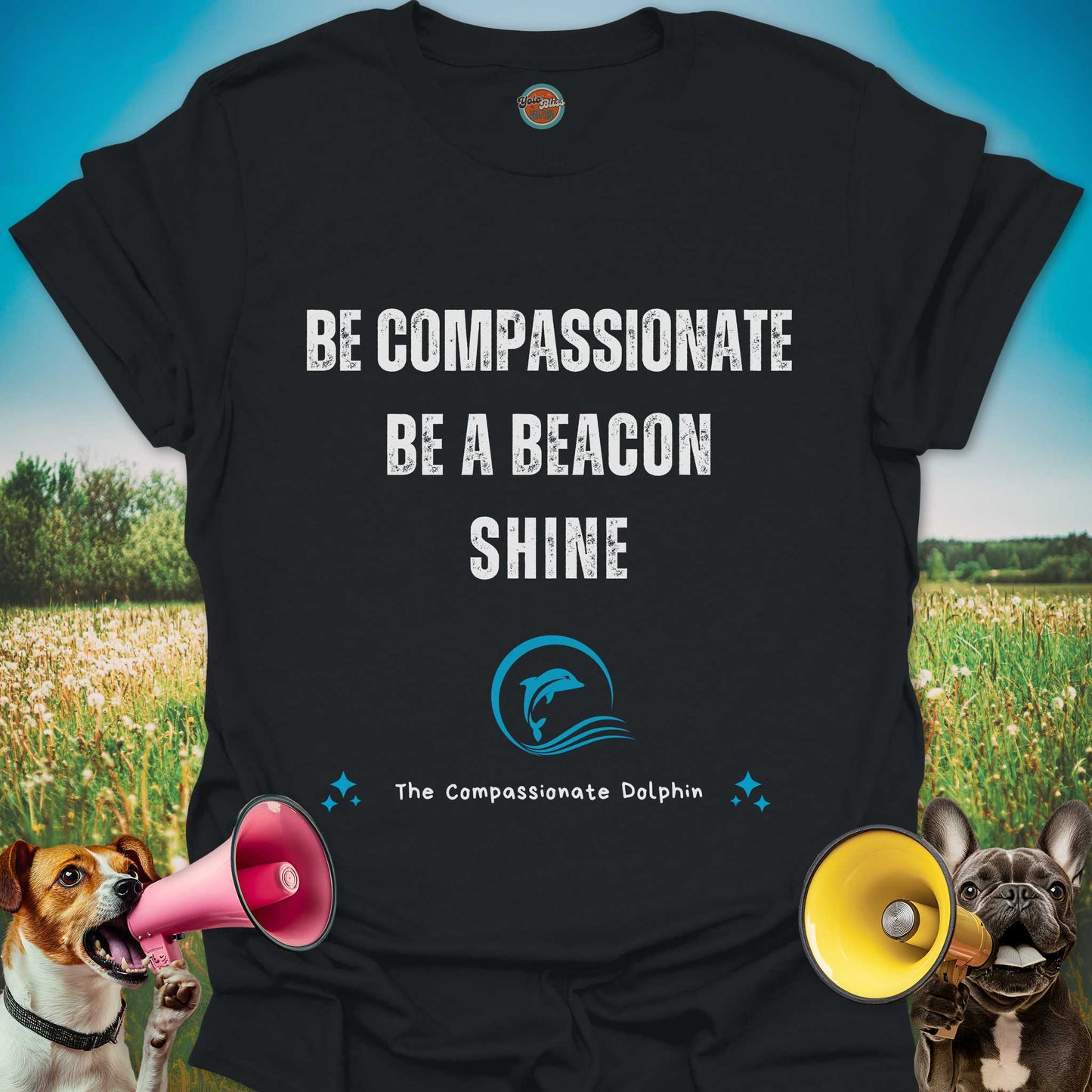 Compassionate Dolphin (Rustic) - Tee #5