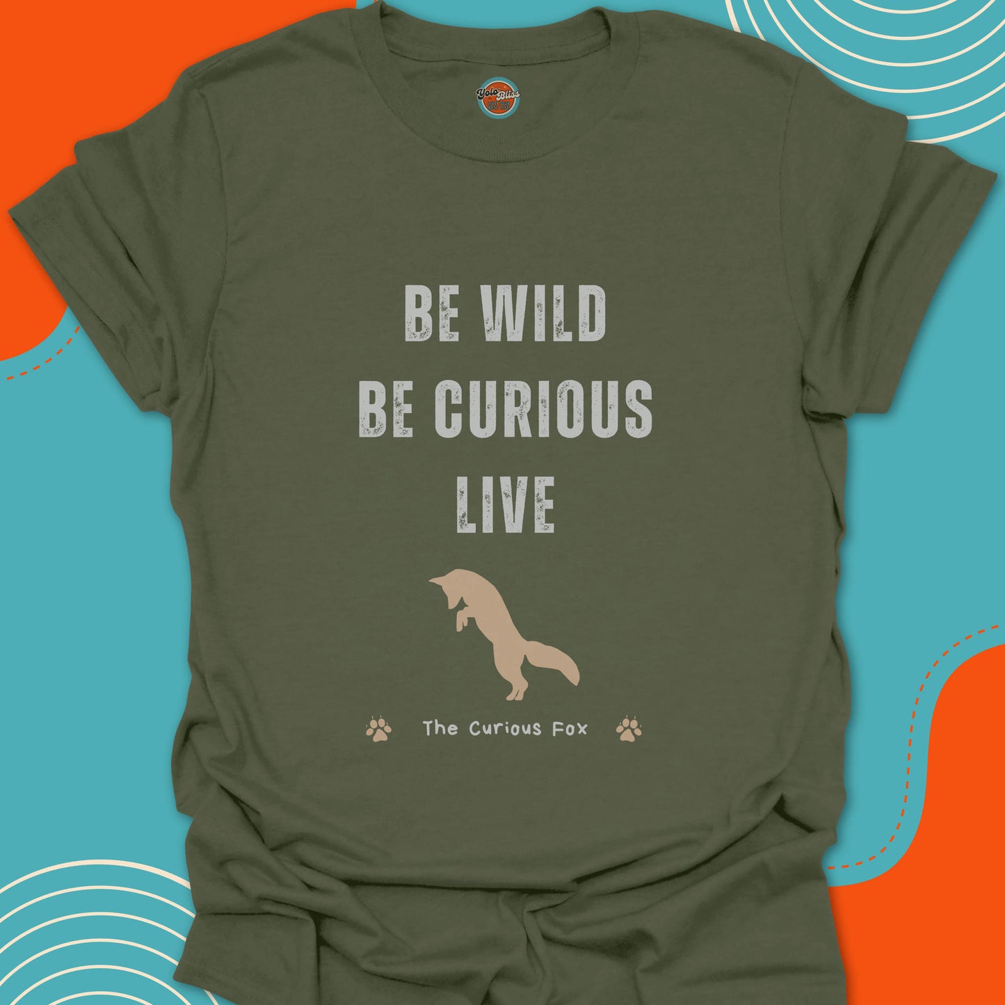 CURIOUS FOX (Rustic) - Tee #2