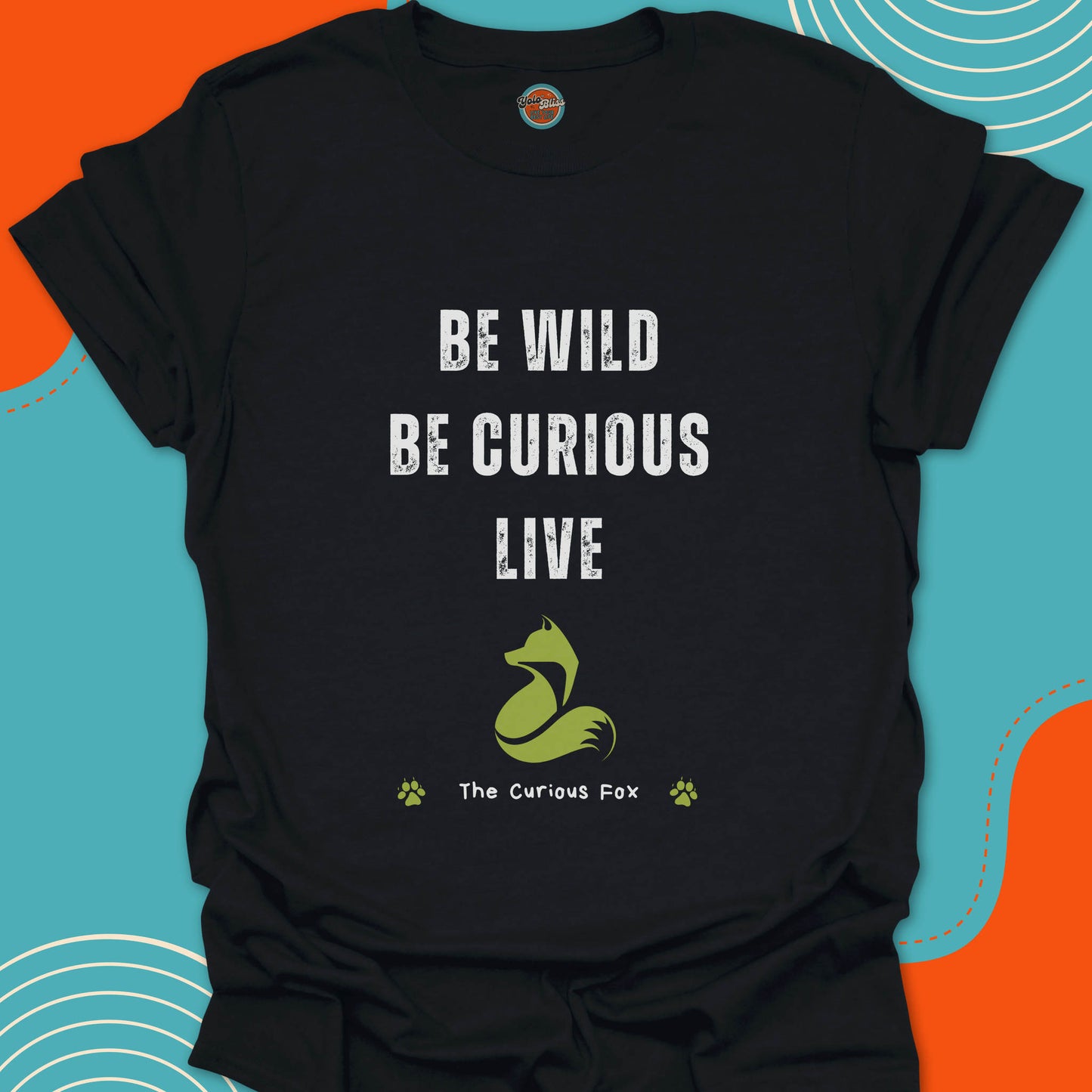 CURIOUS FOX (Rustic) - Tee #4