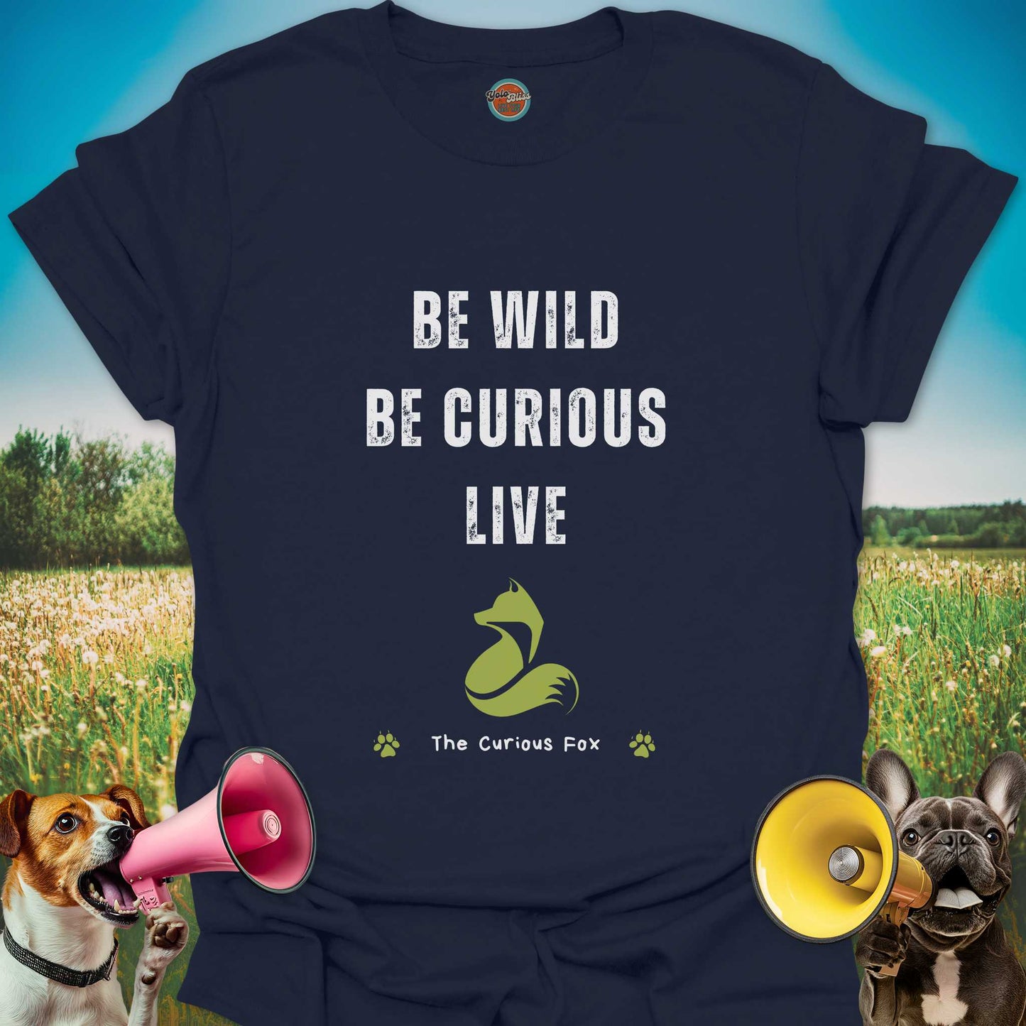 Curious Fox (Rustic) - Tee #4