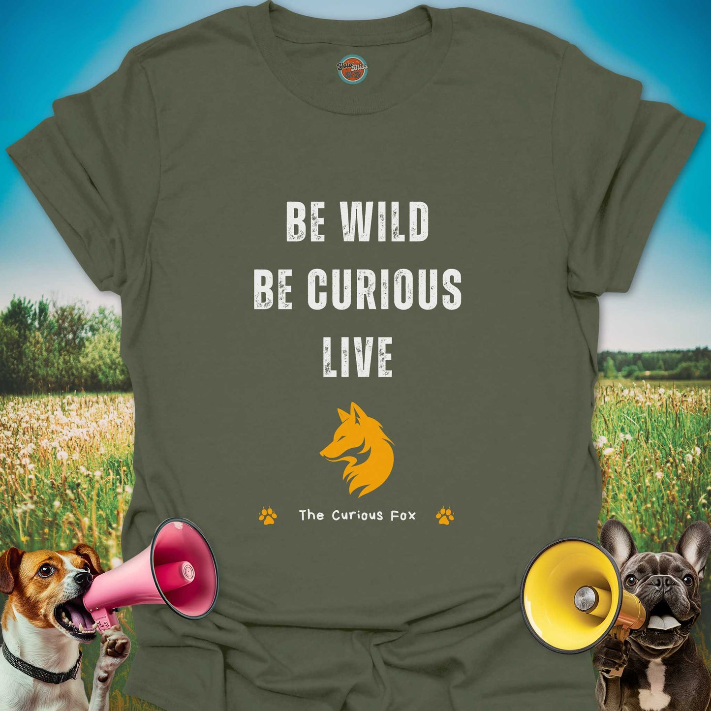 Curious Fox (Rustic) - Tee #5