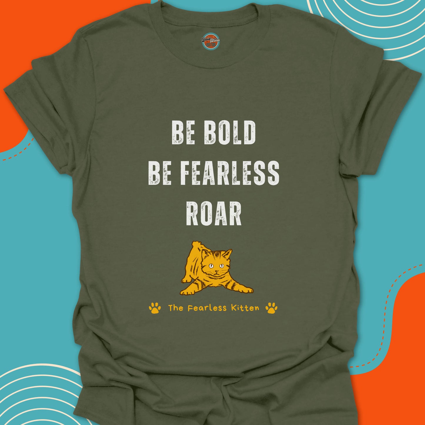 FEARLESS KITTEN (Rustic) - Tee #1