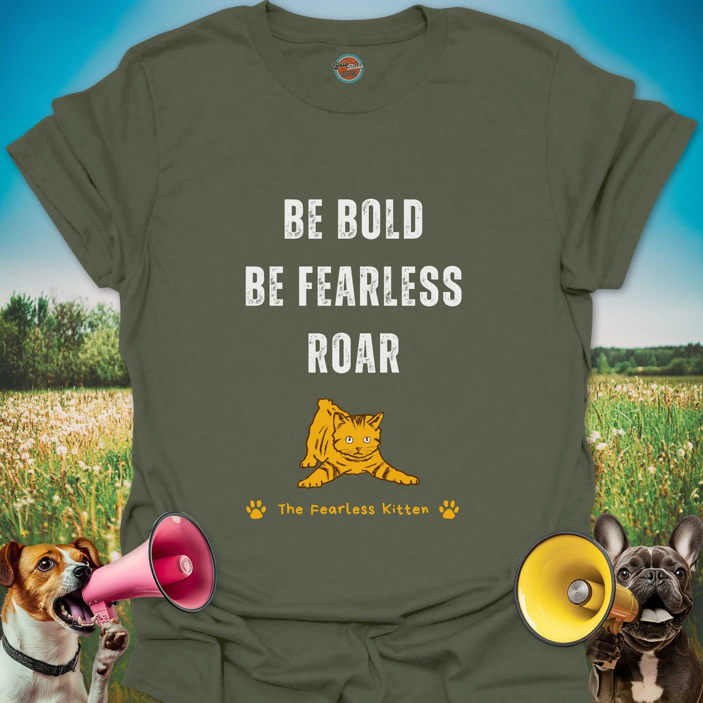 Fearless Kitten (Rustic) - Tee #1