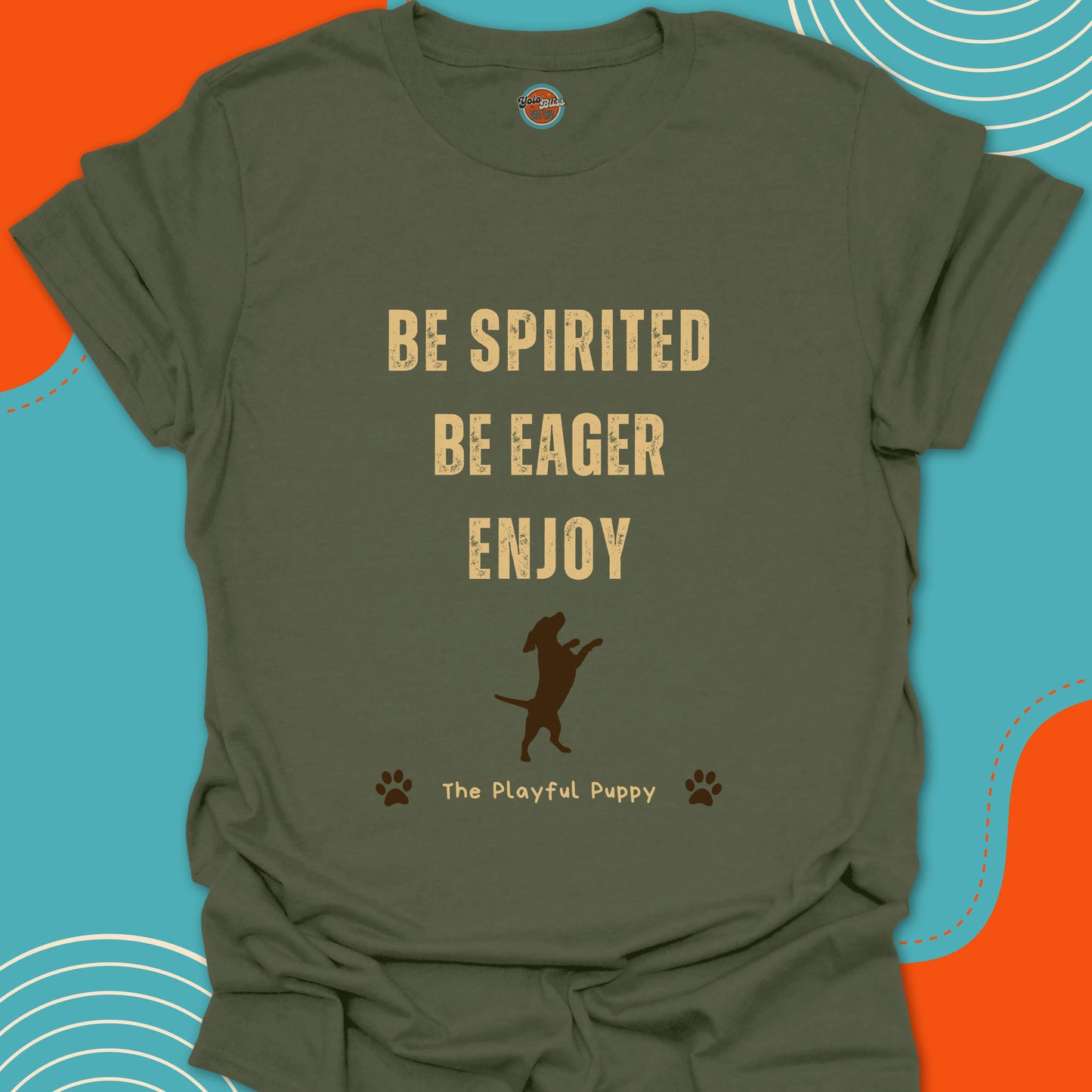 PLAYFUL PUPPY (Rustic) - Tee #1