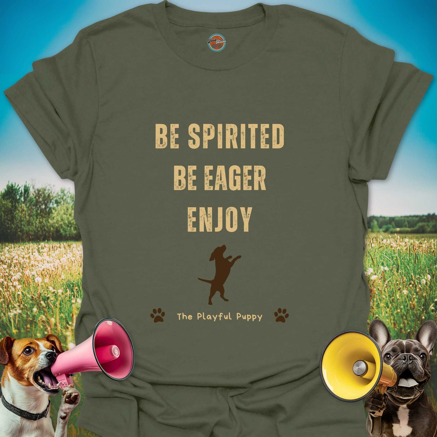 Playful Puppy (Rustic) - Tee #1