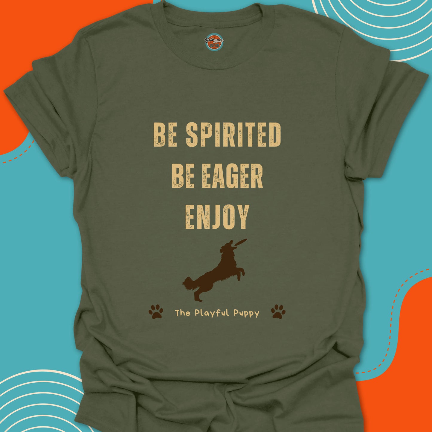 PLAYFUL PUPPY (Rustic) - Tee #2