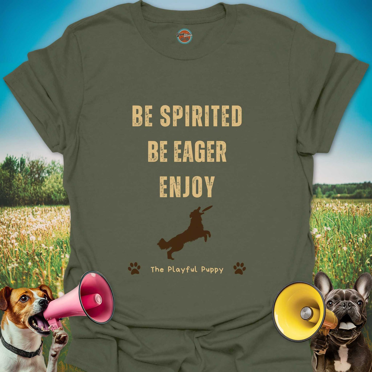 Playful Puppy (Rustic) - Tee #2