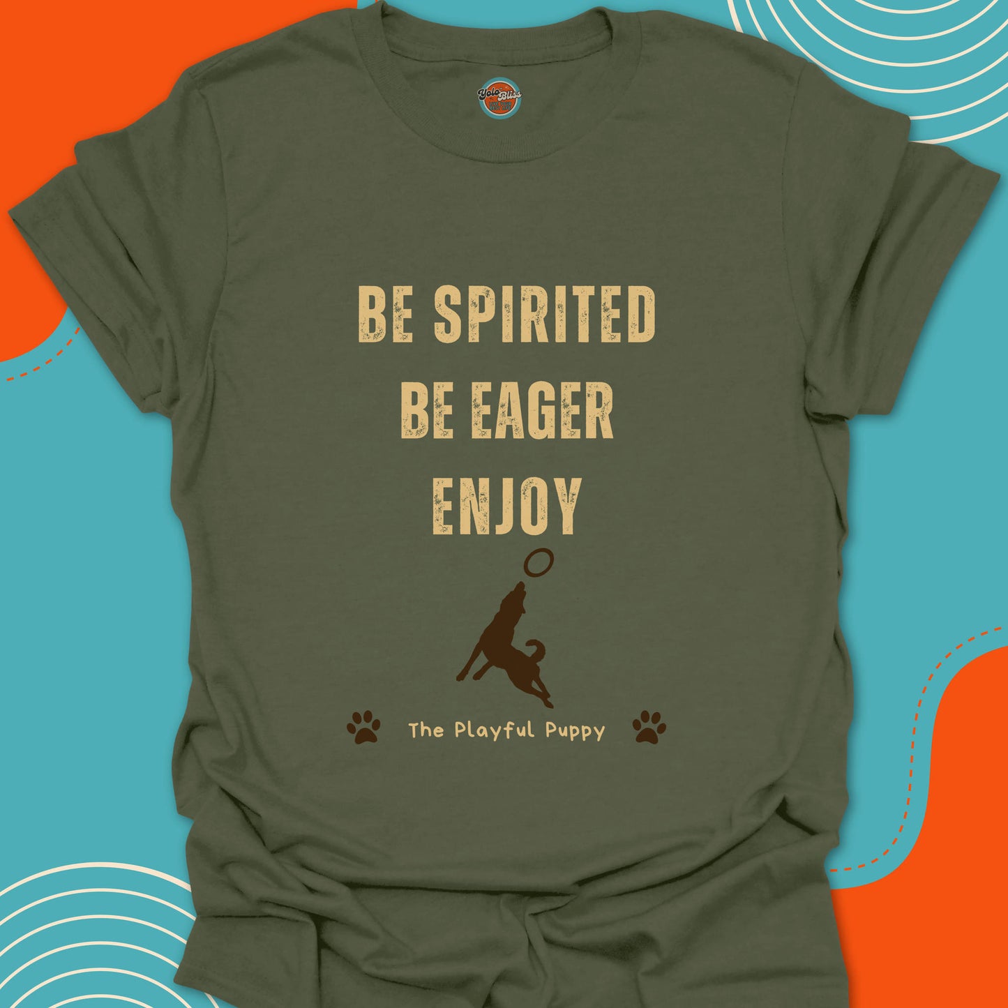 PLAYFUL PUPPY (Rustic) - Tee #3