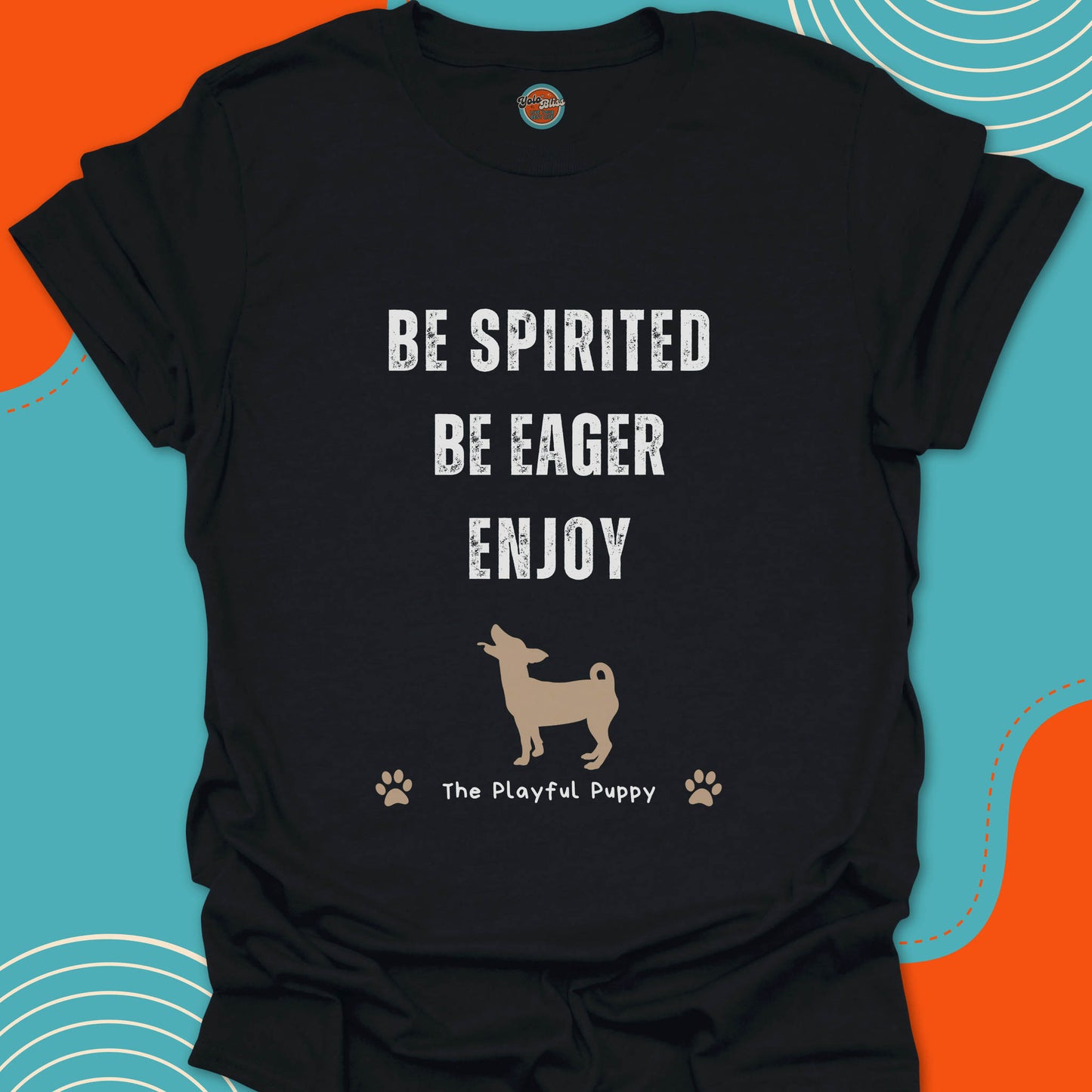 PLAYFUL PUPPY (Rustic) - Tee #4