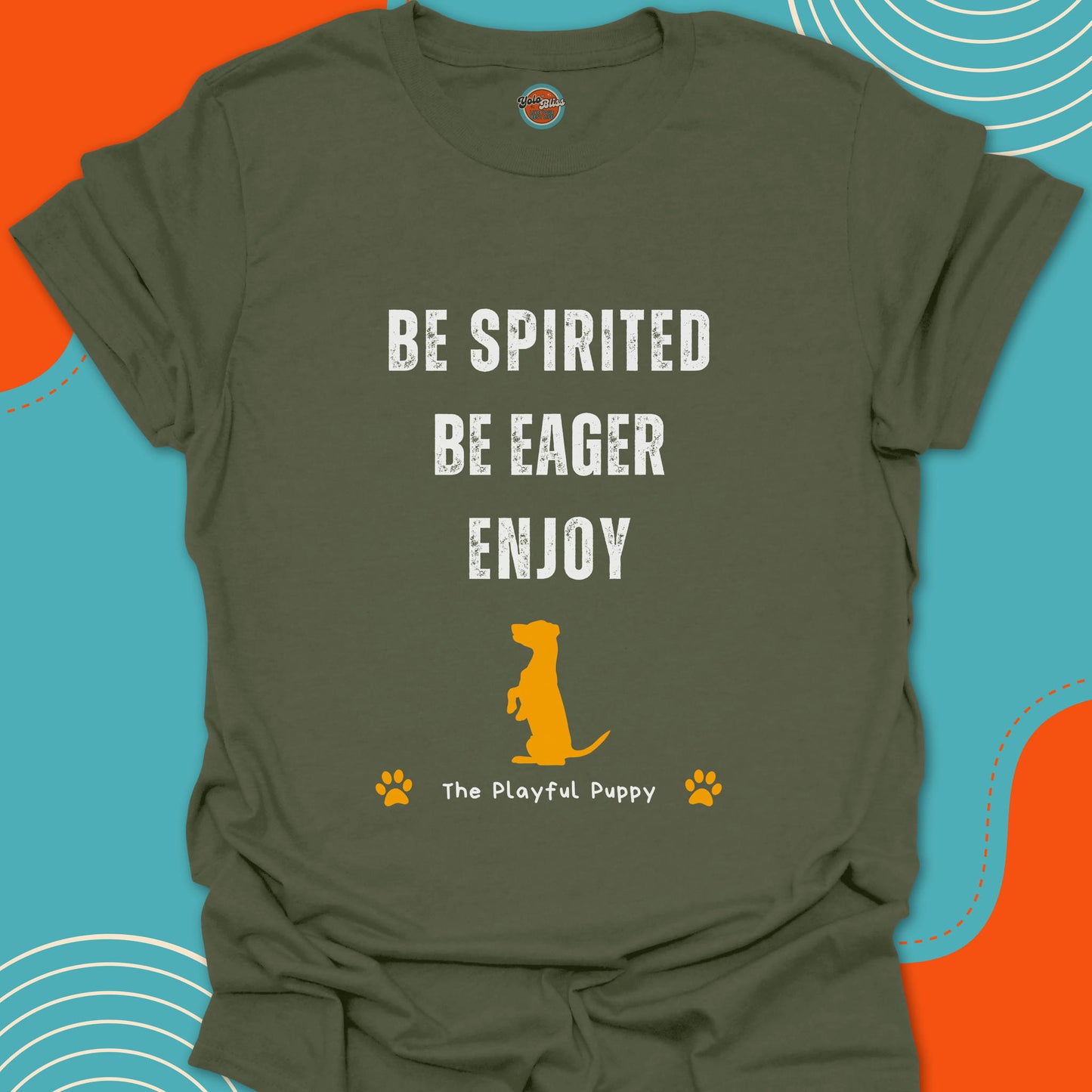 PLAYFUL PUPPY (Rustic) - Tee #5