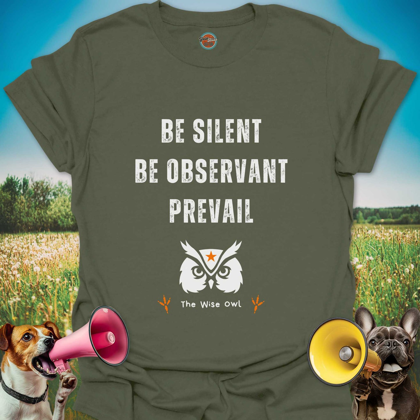 Wise Owl (Rustic) - Tee #4