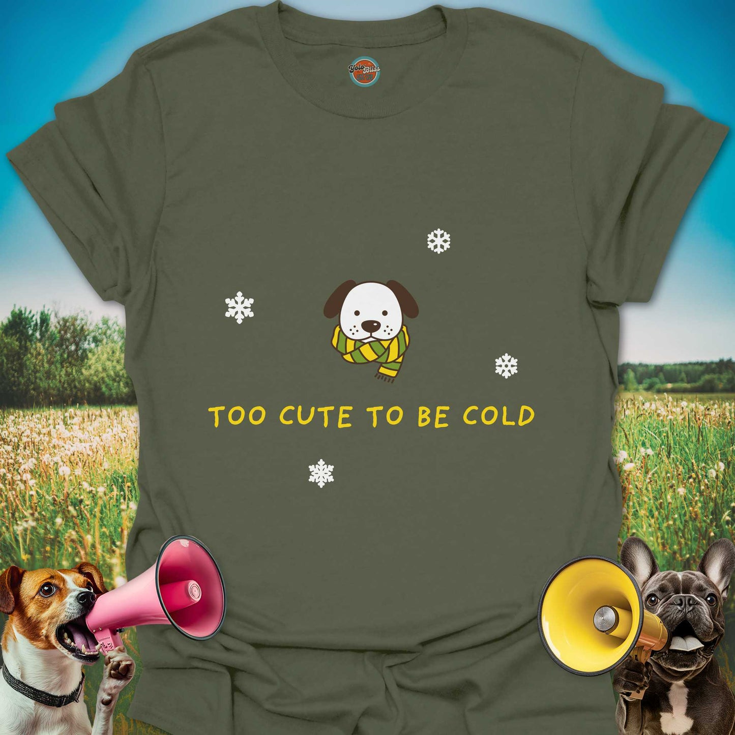 TOO CUTE TO BE COLD DOG - Tee #2