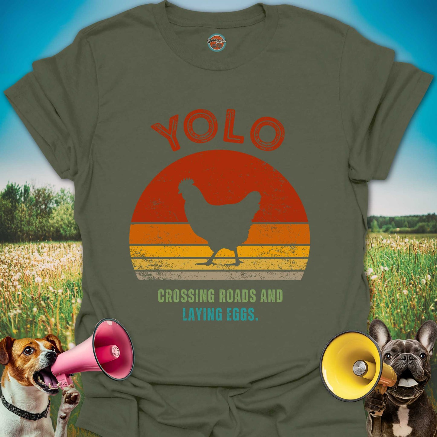 Yolo Sunset Chicken (Rustic) - Tee