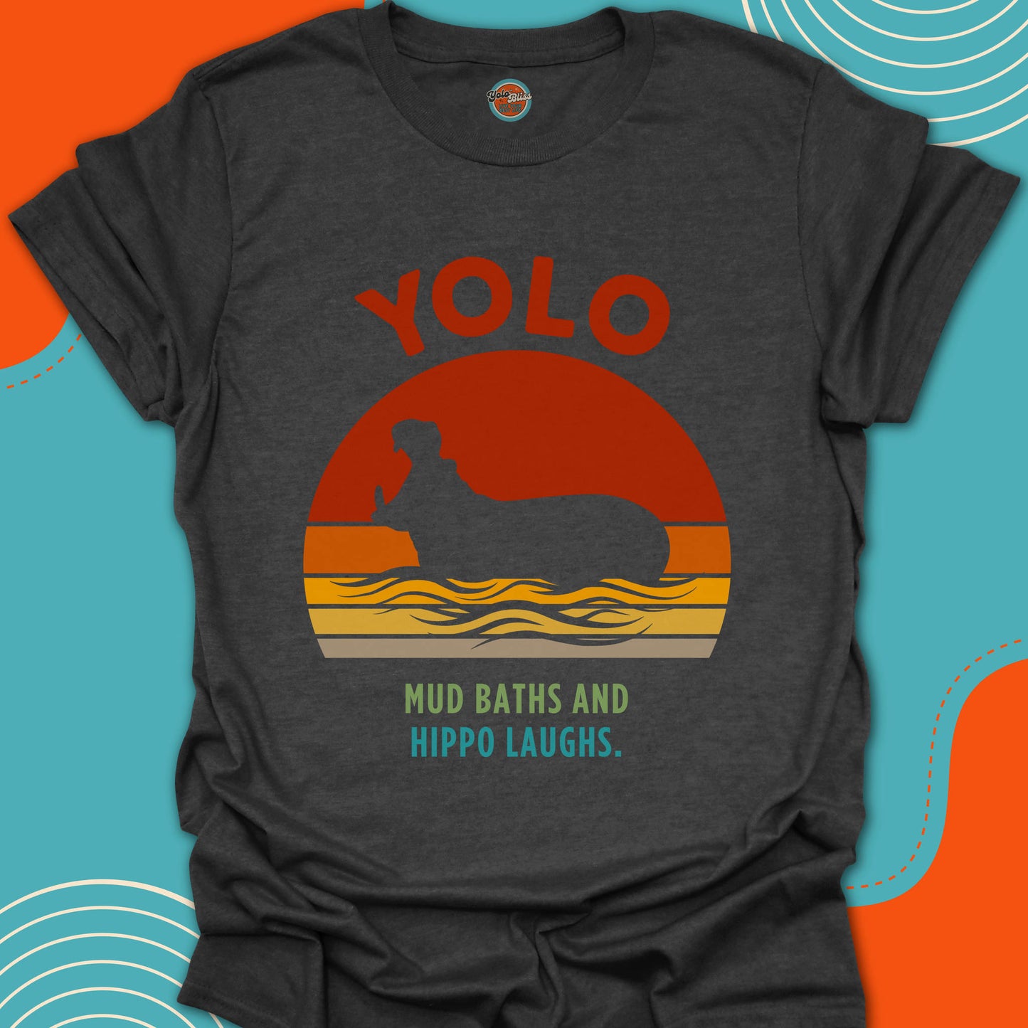YOLO SUNSET HIPPO - Tee
