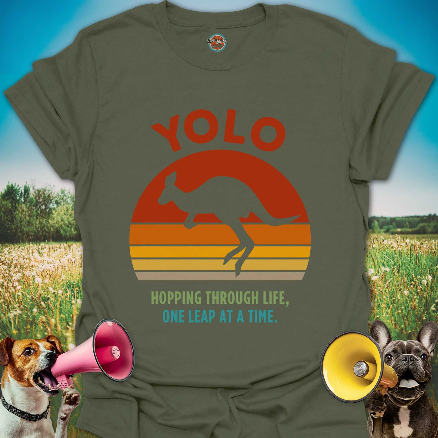 Yolo Sunset Kangaroo - Tee