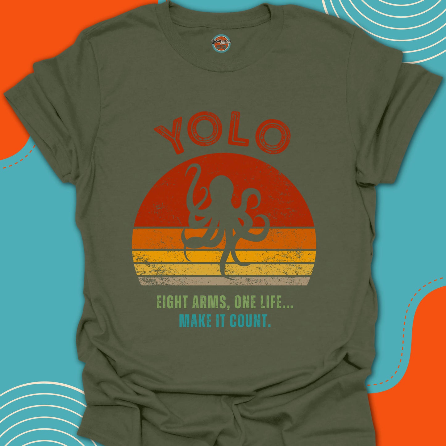 YOLO SUNSET OCTOPUS (Rustic) - Tee
