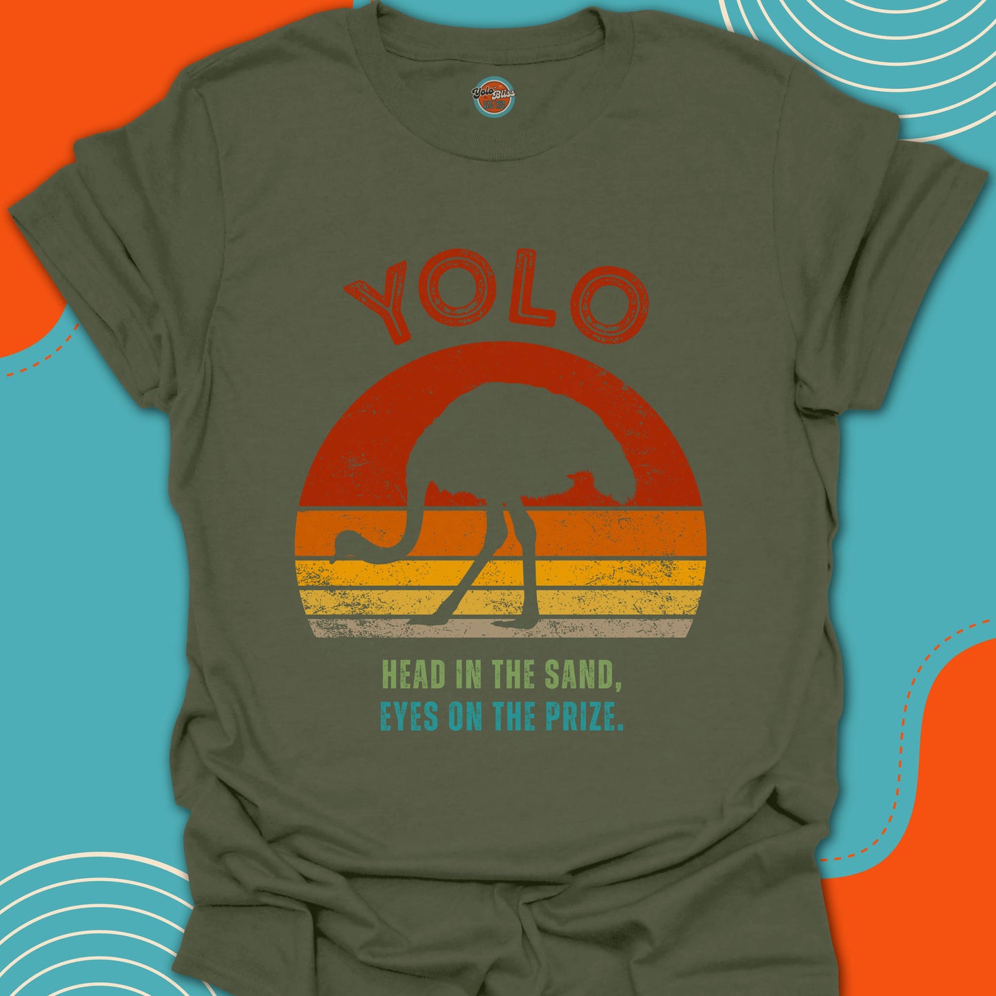 YOLO SUNSET OSTRICH (Rustic) - Tee