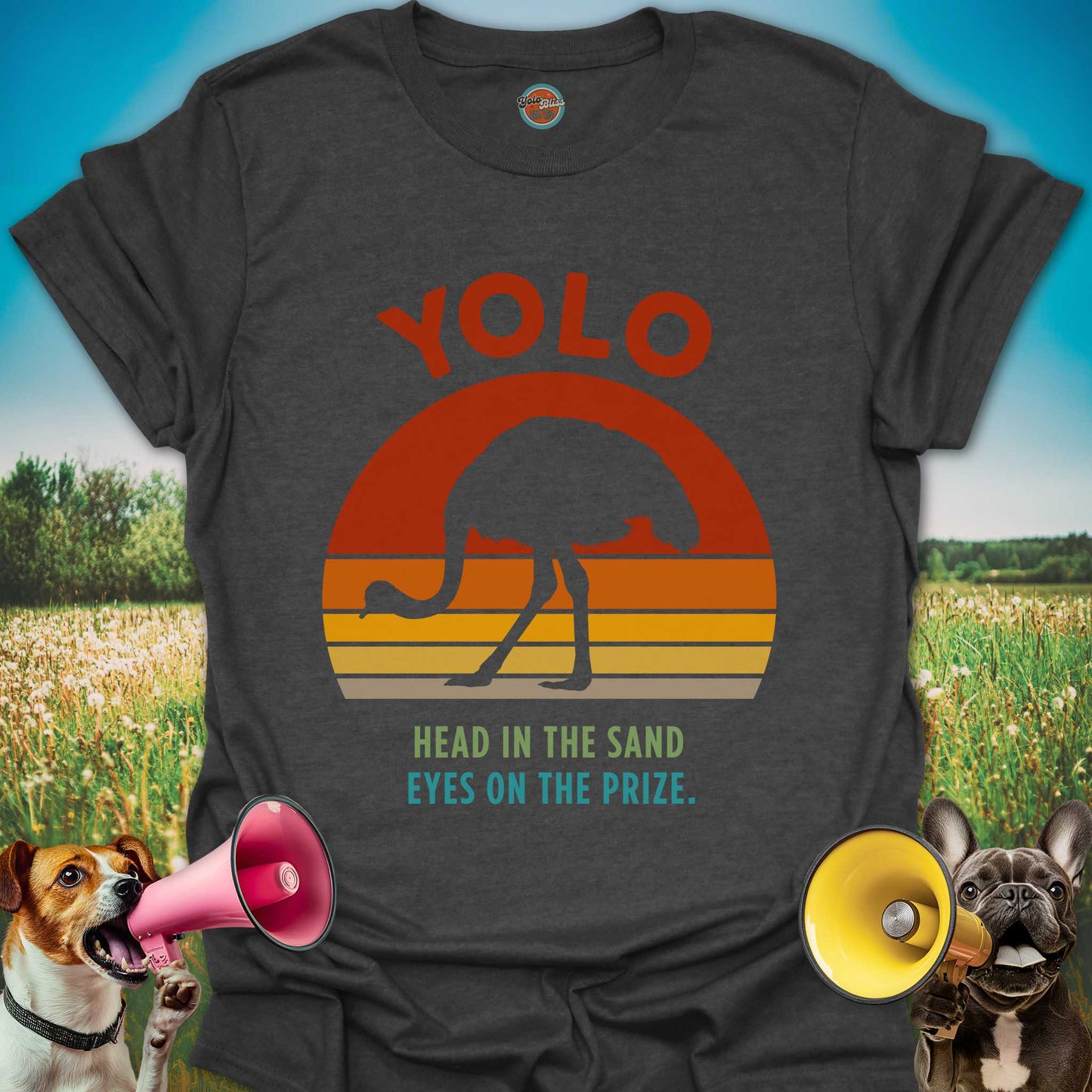 Yolo Sunset Ostrich - Tee