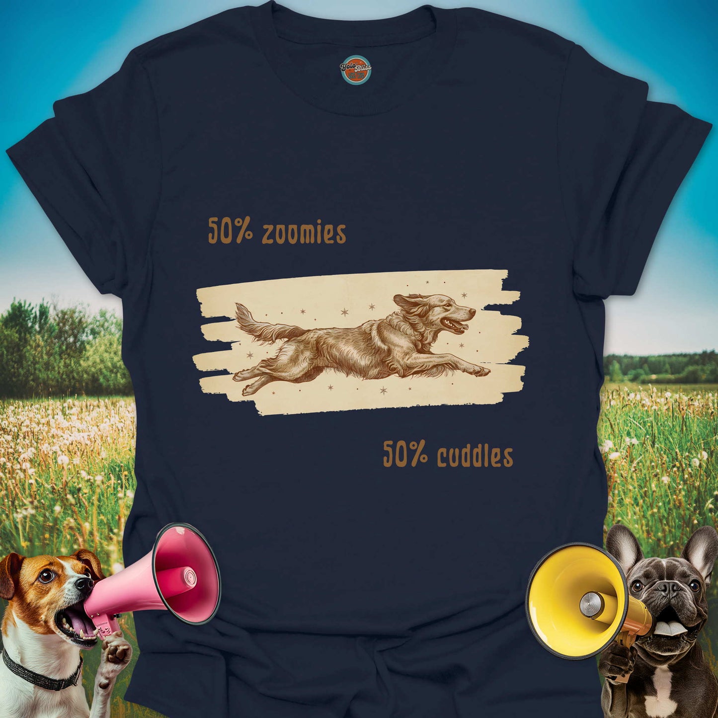 50% Zoomies 50% Cuddles Dog - Tee