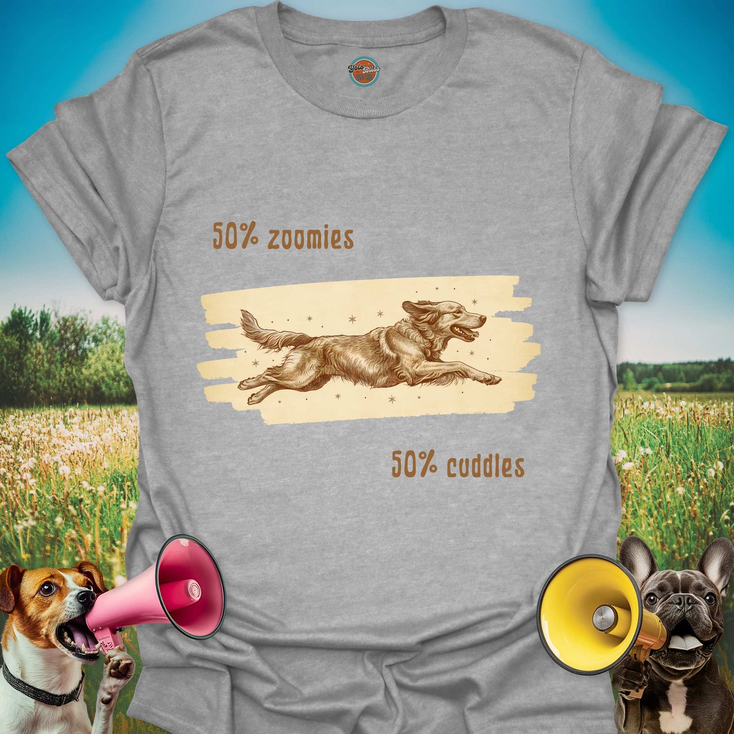 50% Zoomies 50% Cuddles Dog - Tee