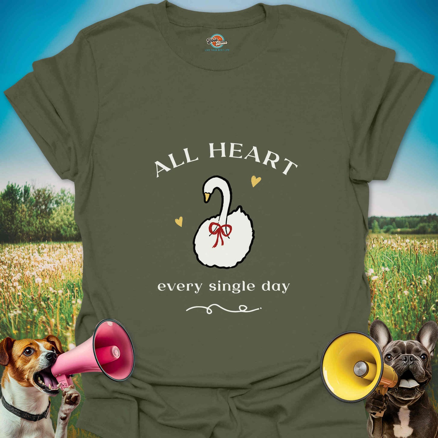 All Heart Every Single Day - Swan Lover Tee
