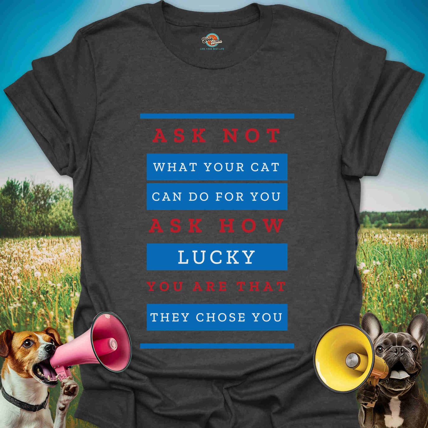 Ask Not - Patriotic Cat Quote Tee