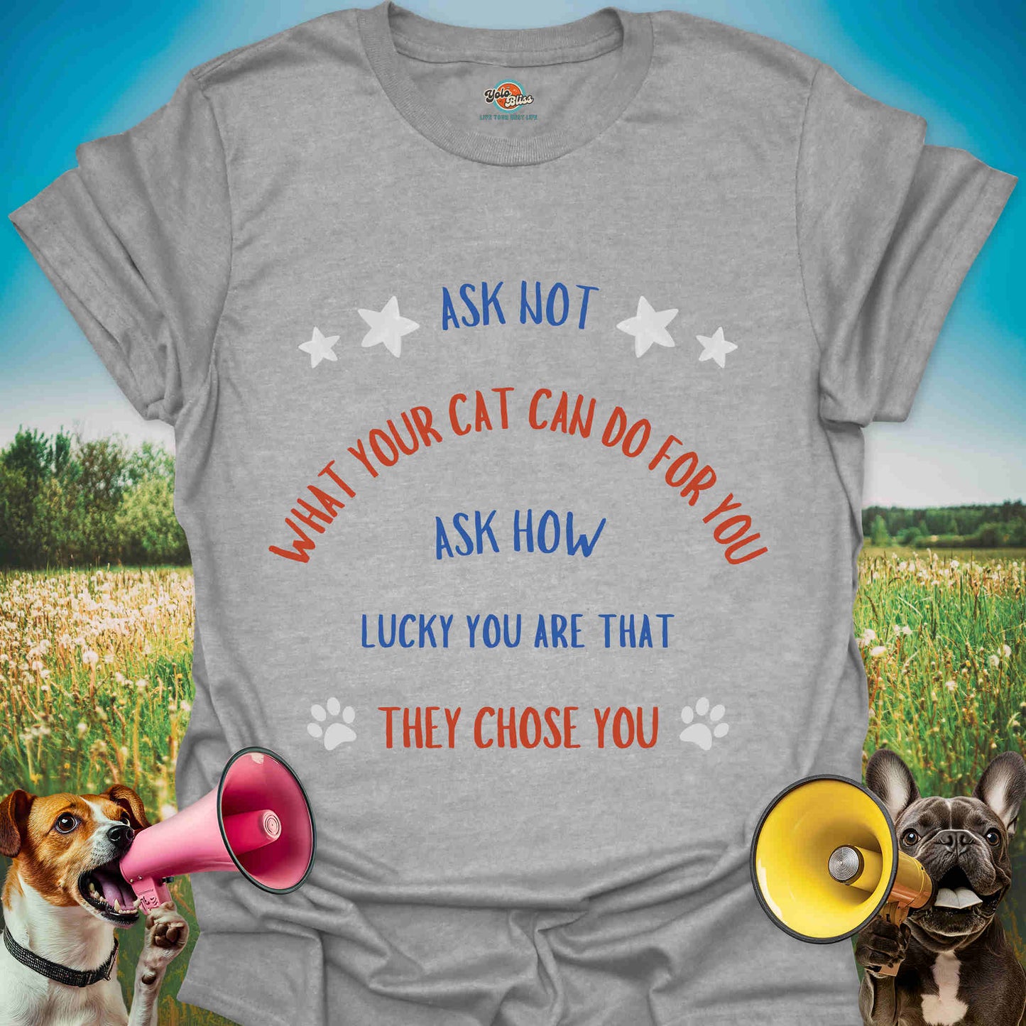 Ask Not - Patriotic Cat Quote Tee #2