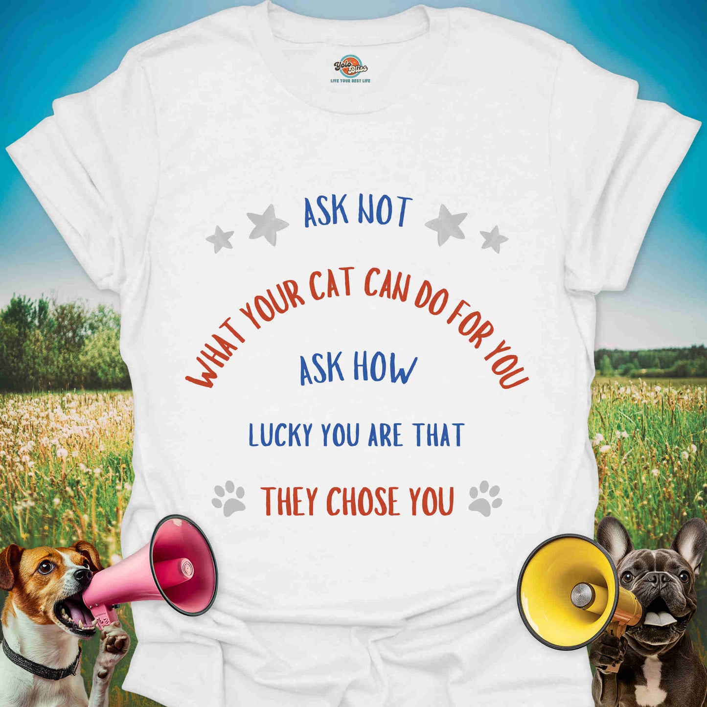 Ask Not - Patriotic Cat Quote Tee #2