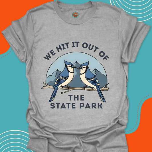 MOUNTAIN BLUE JAYS We Hit It Out of - Tee