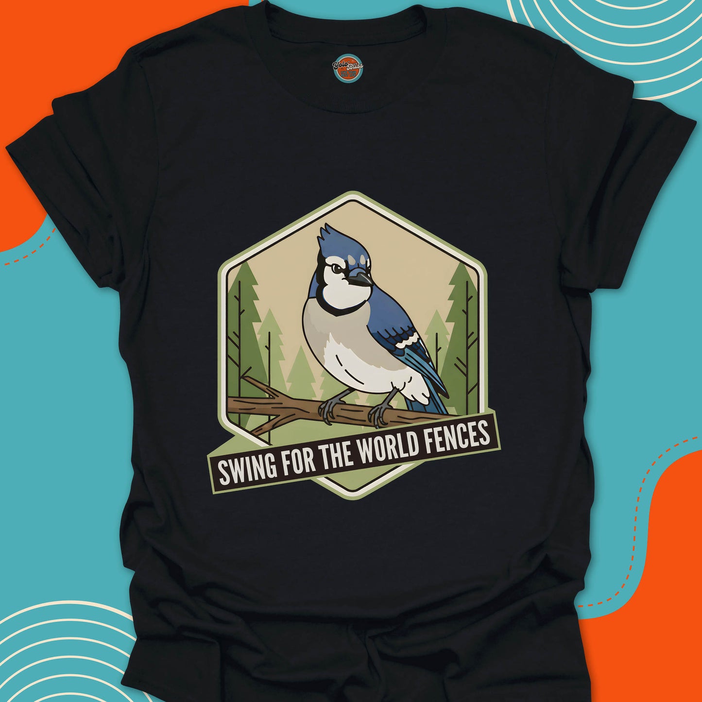 FOREST BLUE JAY Swing for the World Fences - Tee