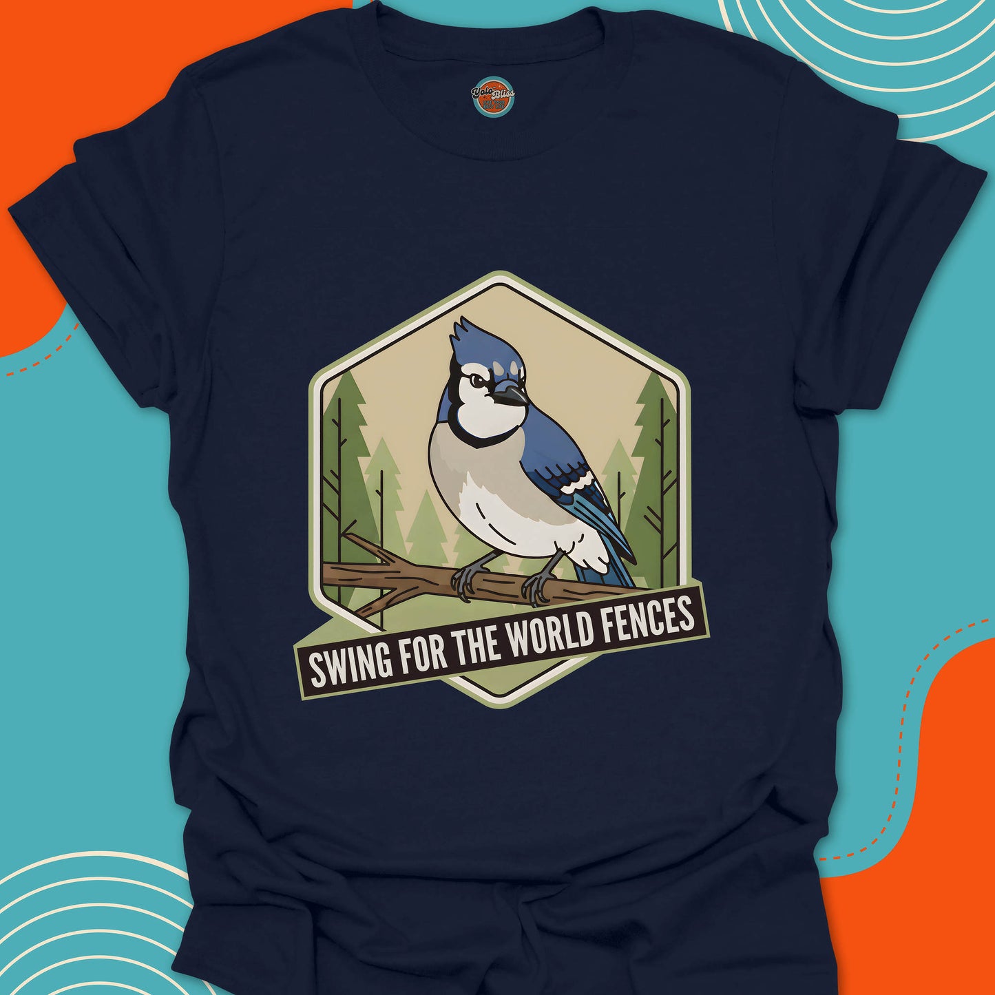 FOREST BLUE JAY Swing for the World Fences - Tee